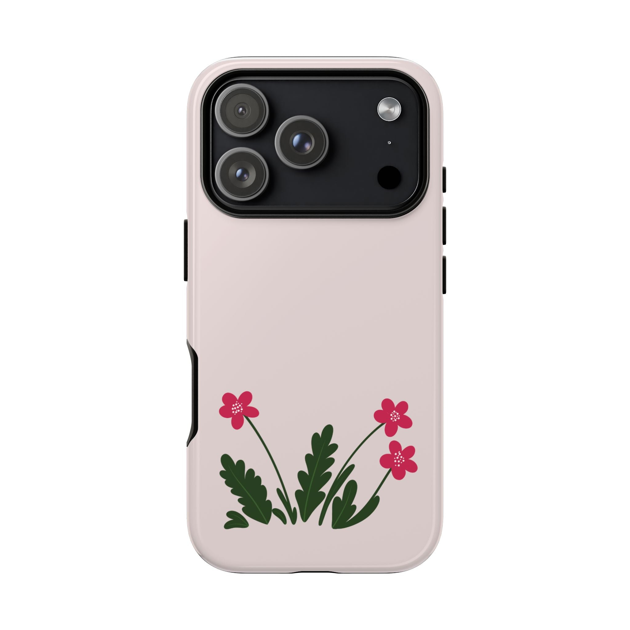 Floral Tough Case – Pink Wildflower Phone Case