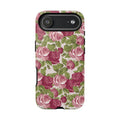 Floral Vintage Rose Tough Phone Case — Pink Garden Protective Cover