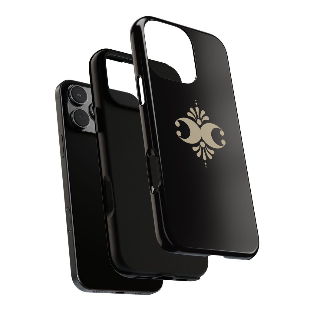 Tough Cases — Elegant Black Floral Phone Case (Slim Protective iPhone Cover)