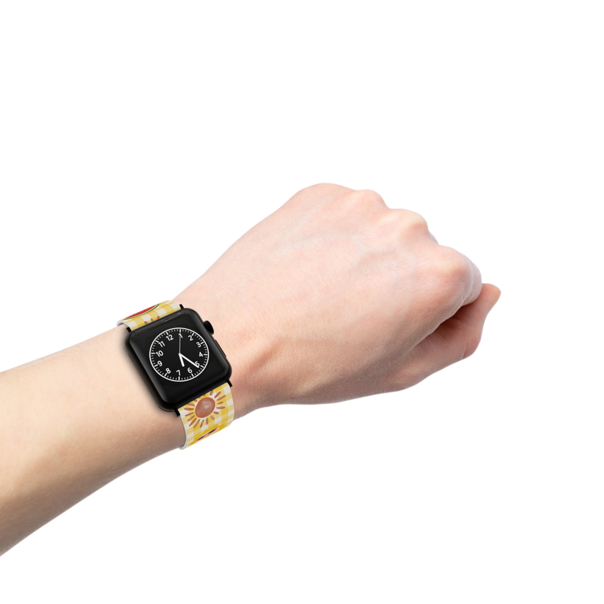 Sunny Summer Apple Watch Band — Watermelon & Sunglasses Emoji Pattern