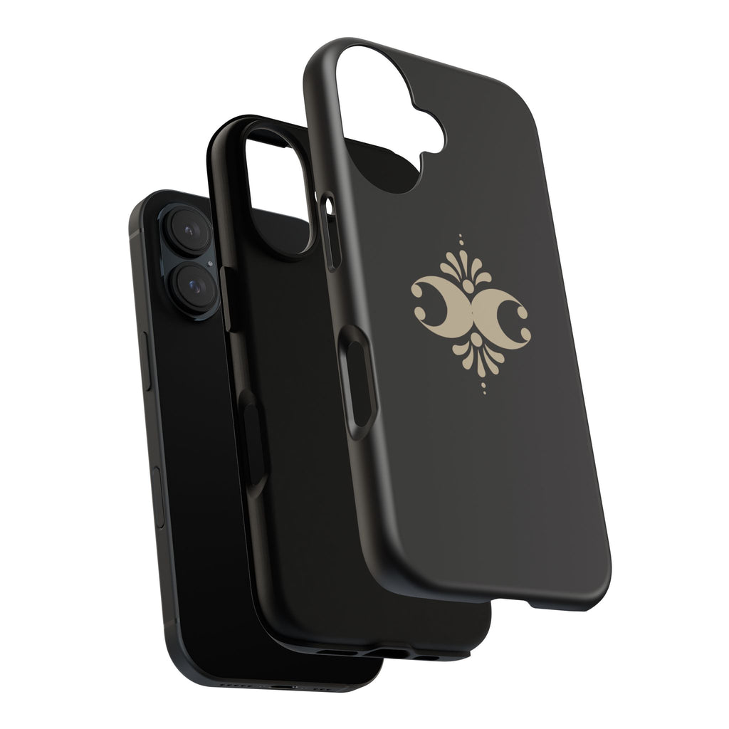Tough Cases — Elegant Black Floral Phone Case (Slim Protective iPhone Cover)
