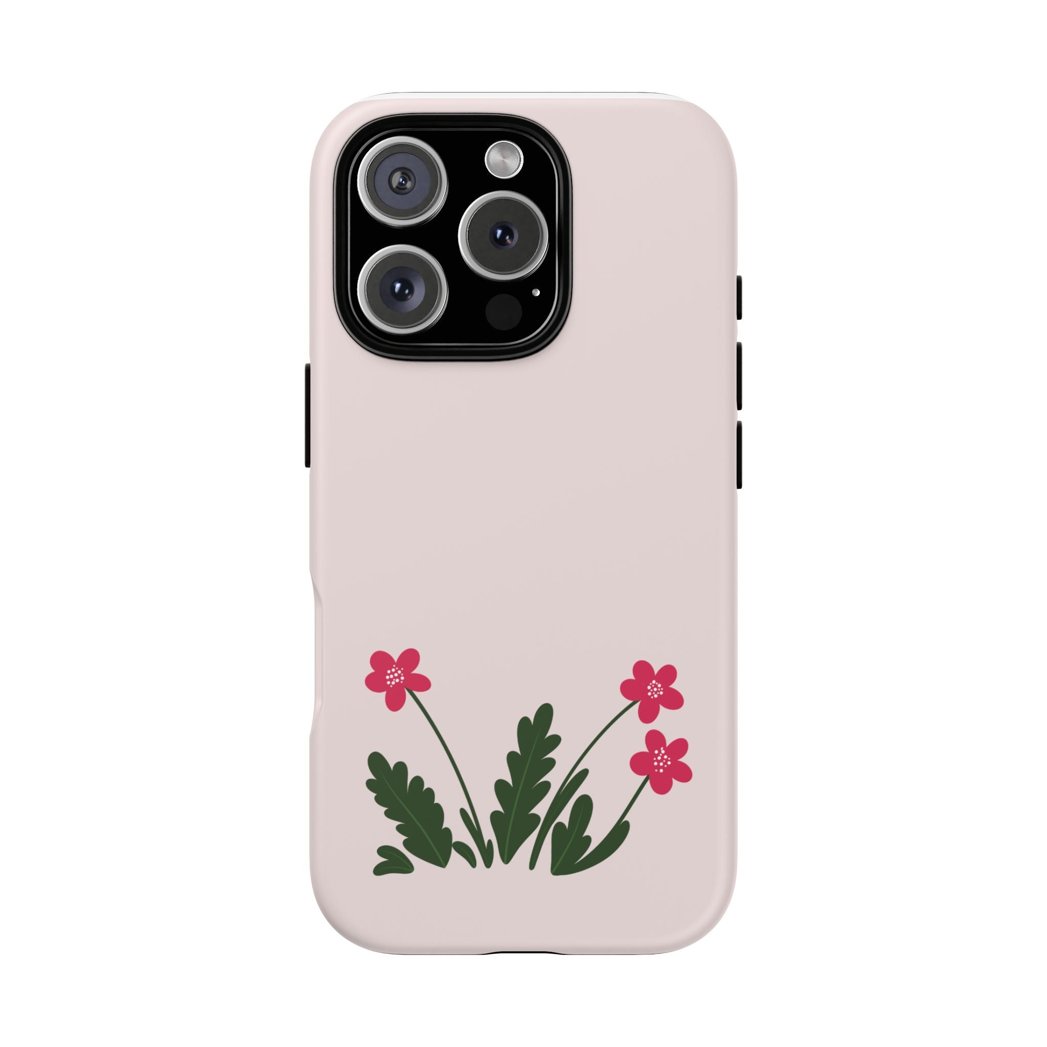 Floral Tough Case – Pink Wildflower Phone Case