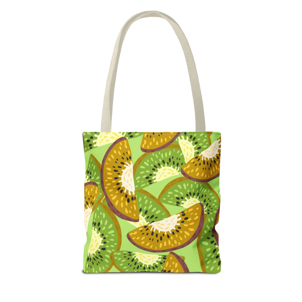 Kiwi Pattern Tote Bag – Vibrant Fruit Print AOP Reusable Shopper