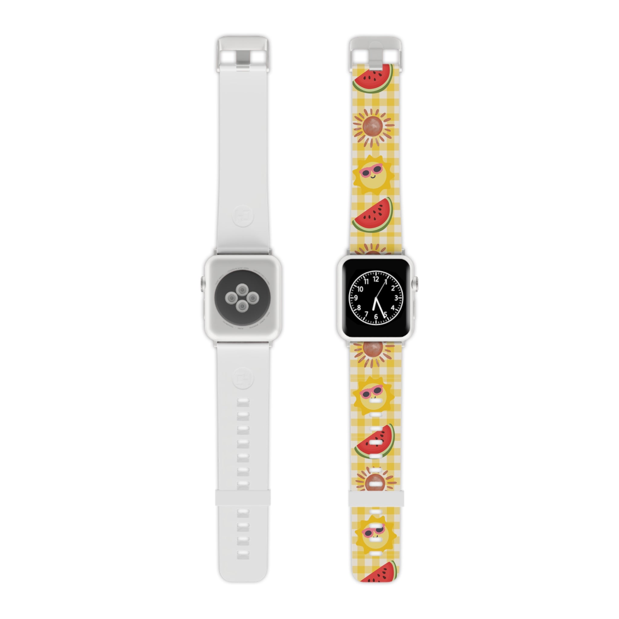 Sunny Summer Apple Watch Band — Watermelon & Sunglasses Emoji Pattern