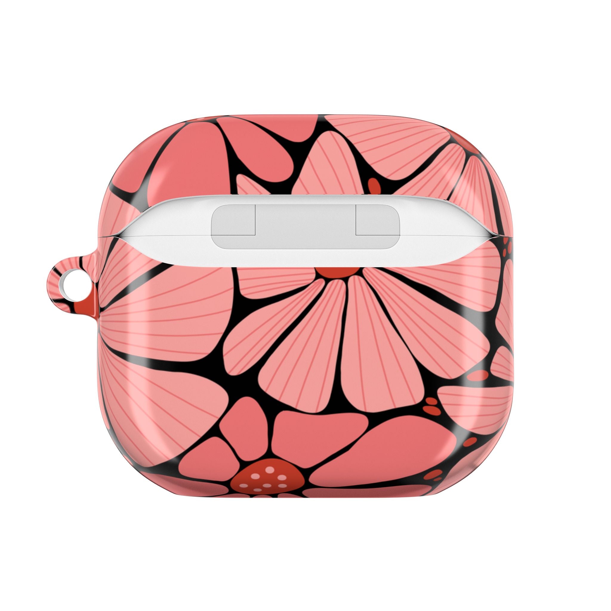 Floral Daisy AirPod Case — Pink Retro Flower Protective Cover