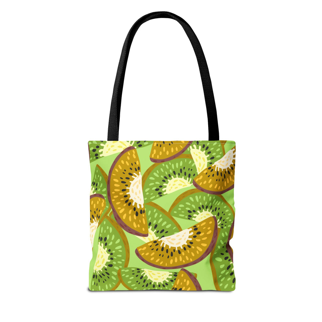 Kiwi Pattern Tote Bag – Vibrant Fruit Print AOP Reusable Shopper
