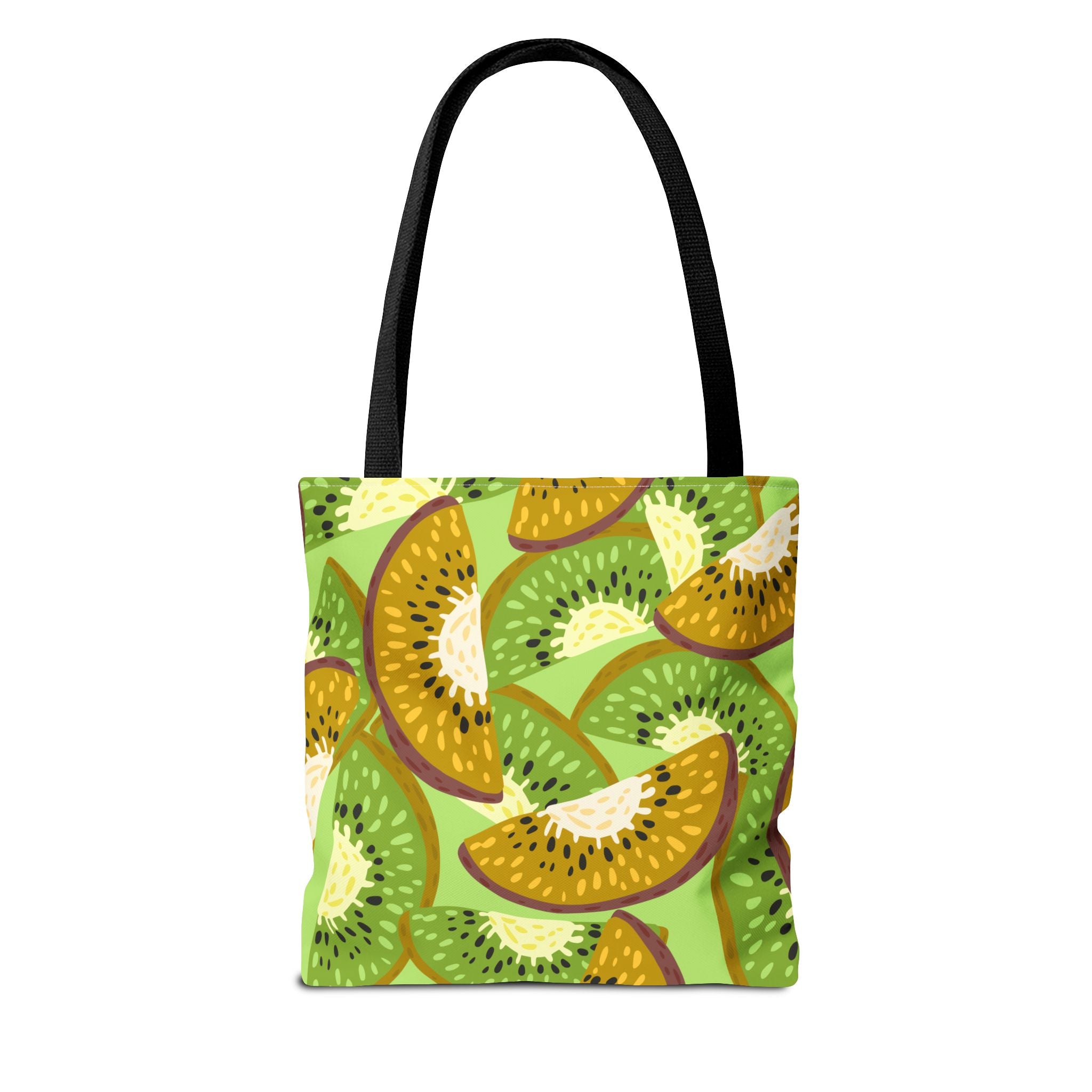 Kiwi Pattern Tote Bag – Vibrant Fruit Print AOP Reusable Shopper
