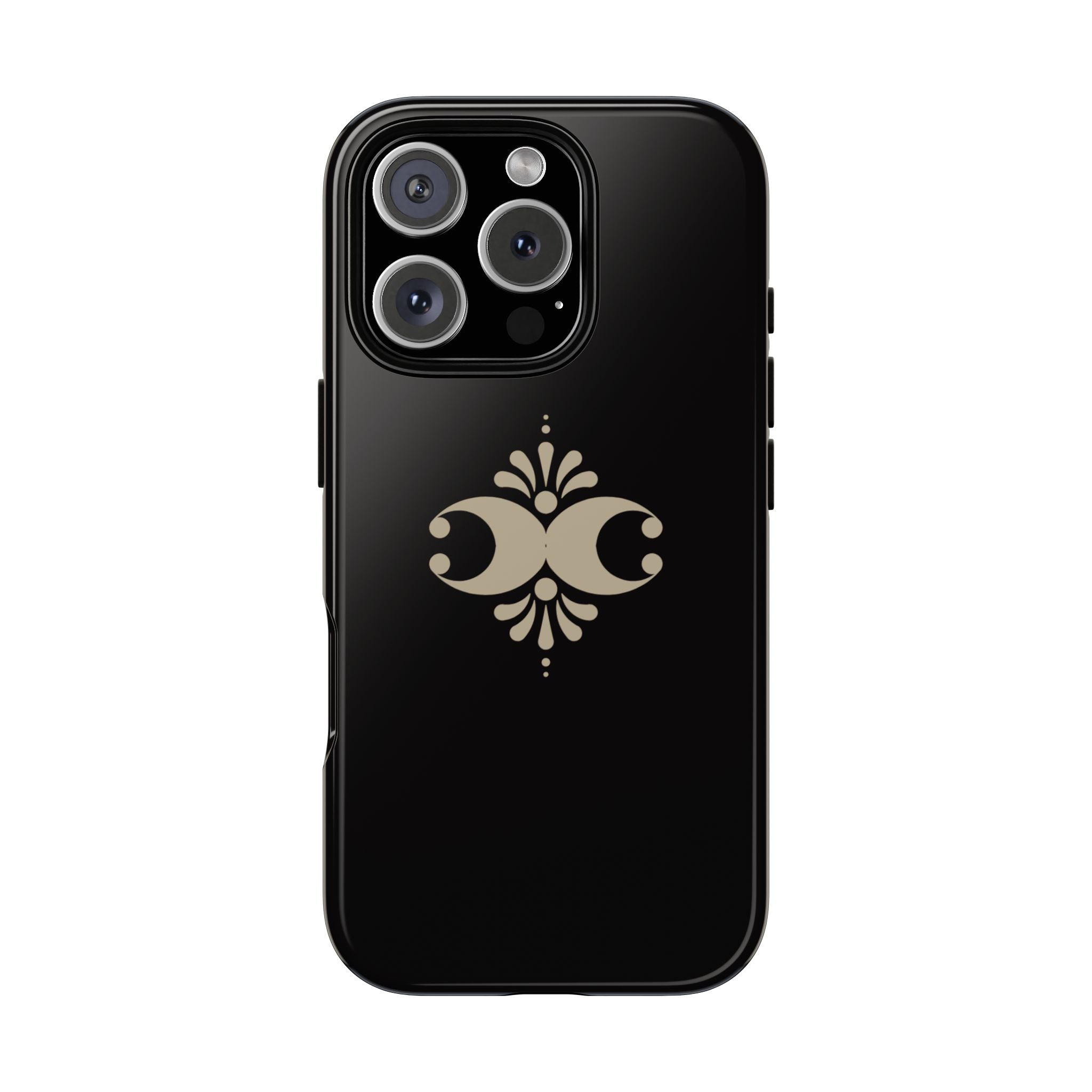 Tough Cases — Elegant Black Floral Phone Case (Slim Protective iPhone Cover)