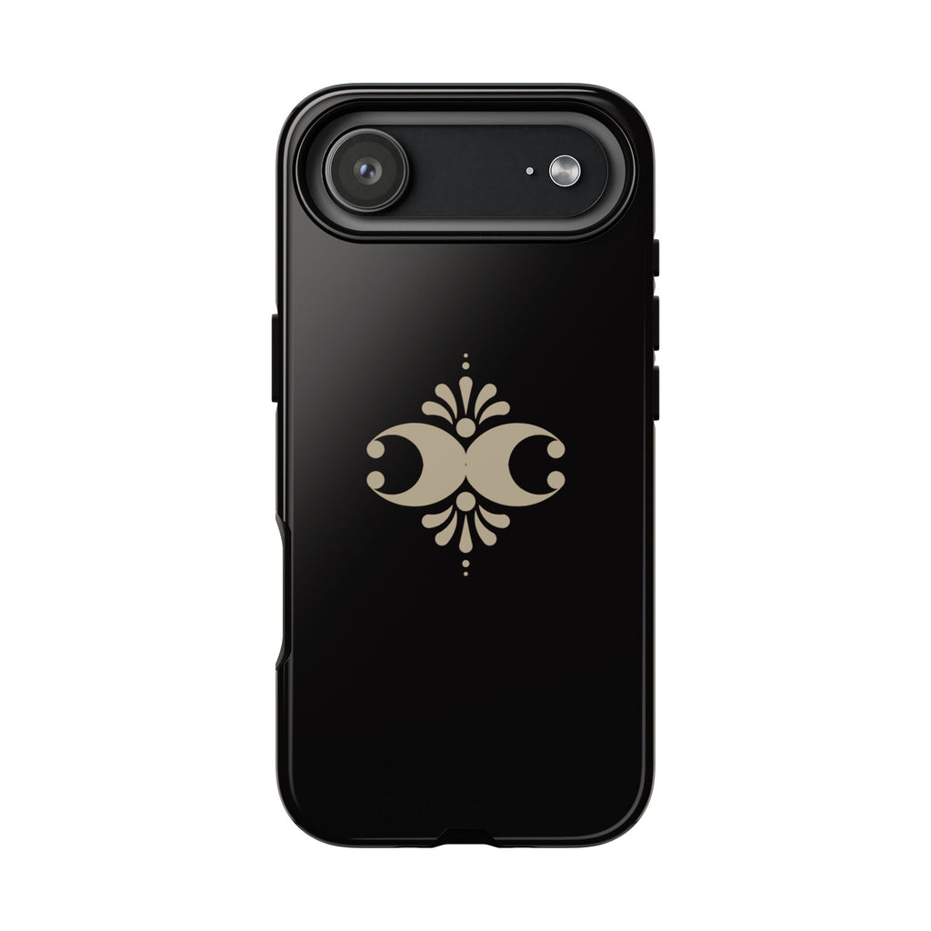 Tough Cases — Elegant Black Floral Phone Case (Slim Protective iPhone Cover)