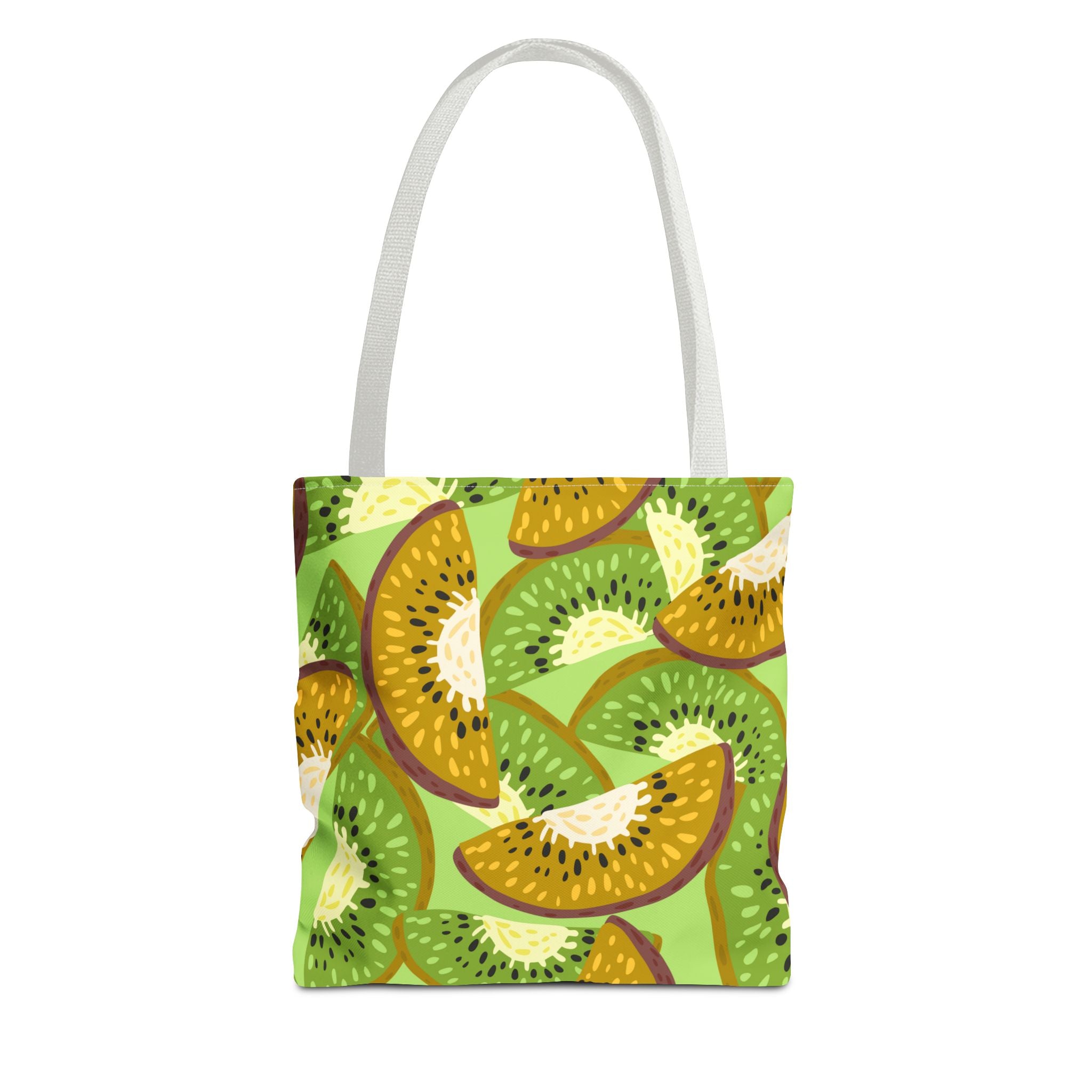 Kiwi Pattern Tote Bag – Vibrant Fruit Print AOP Reusable Shopper