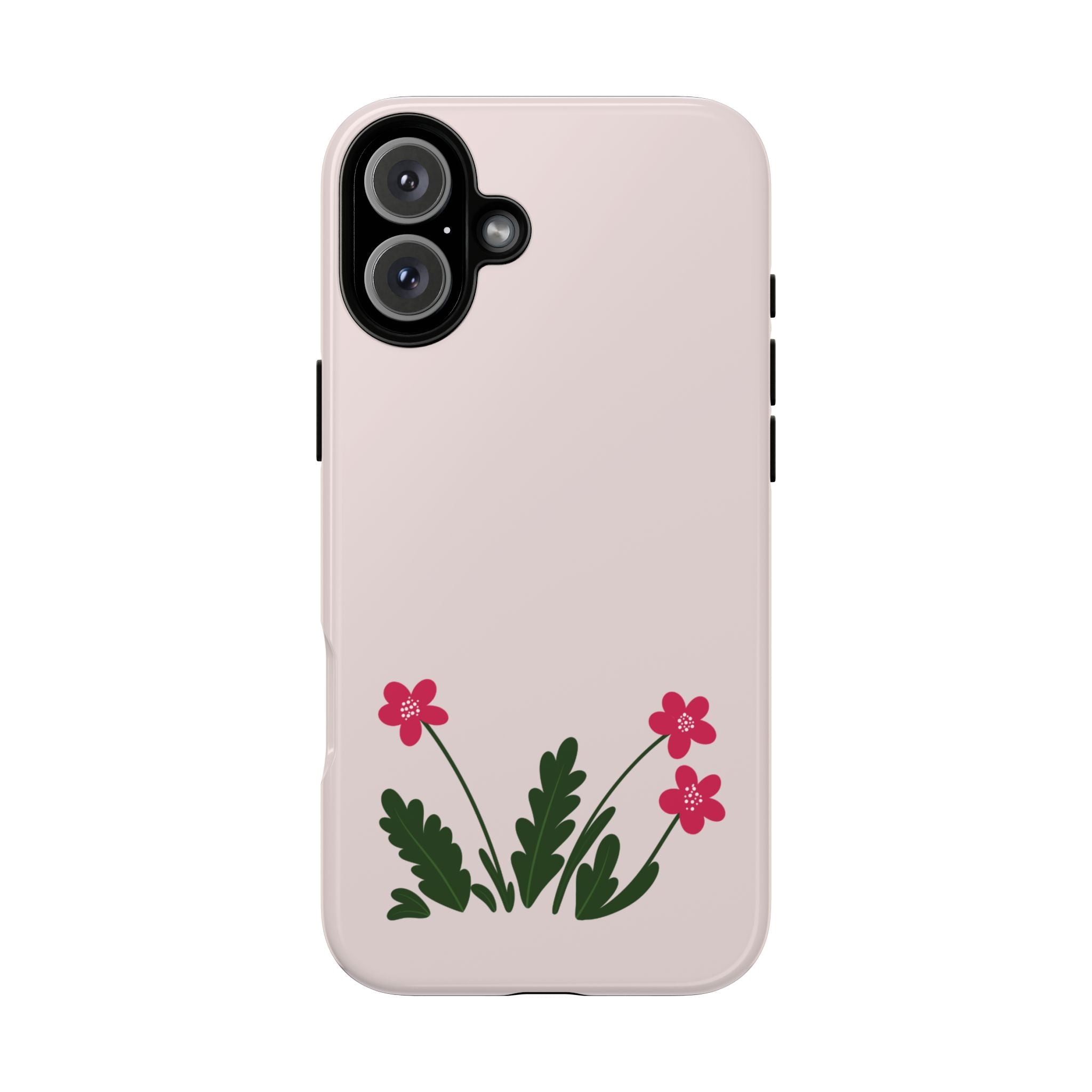 Floral Tough Case – Pink Wildflower Phone Case