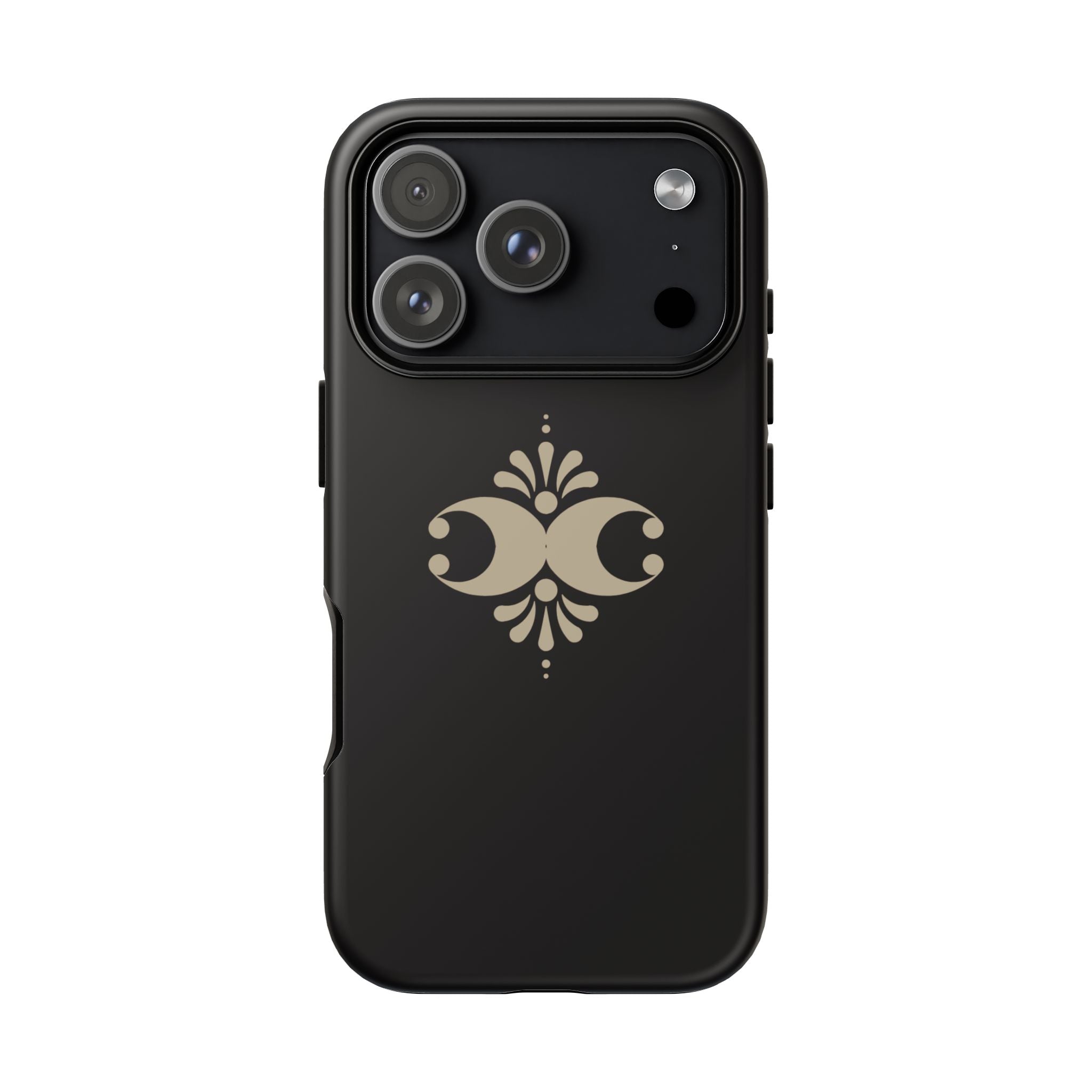 Tough Cases — Elegant Black Floral Phone Case (Slim Protective iPhone Cover)
