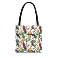 Autumn Feather Pattern Tote Bag – Colorful Fall Leaves & Feathers All-Over Print