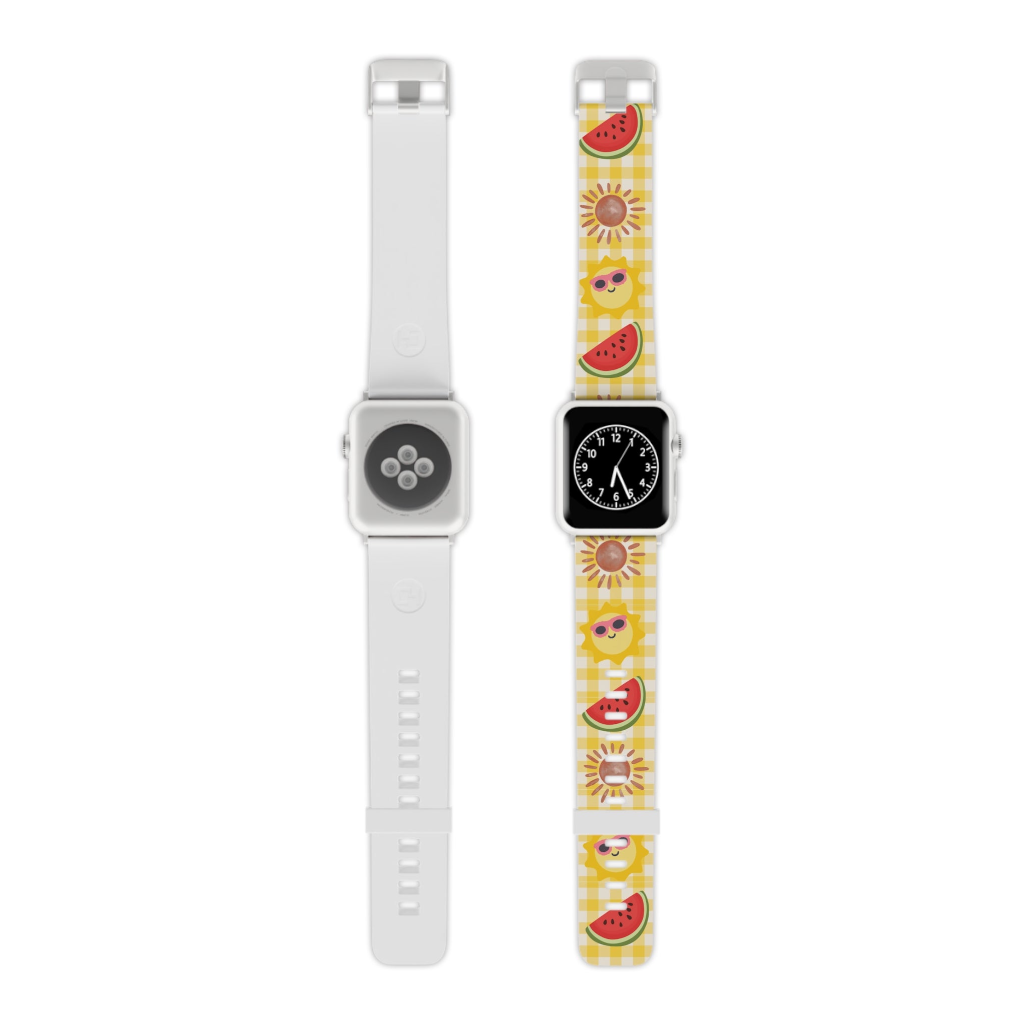 Sunny Summer Apple Watch Band — Watermelon & Sunglasses Emoji Pattern