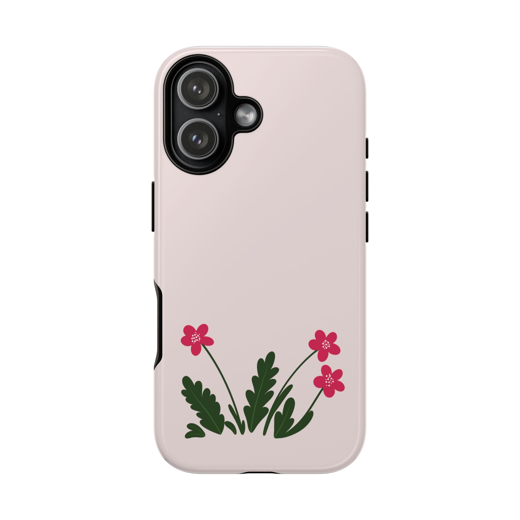 Floral Tough Case – Pink Wildflower Phone Case