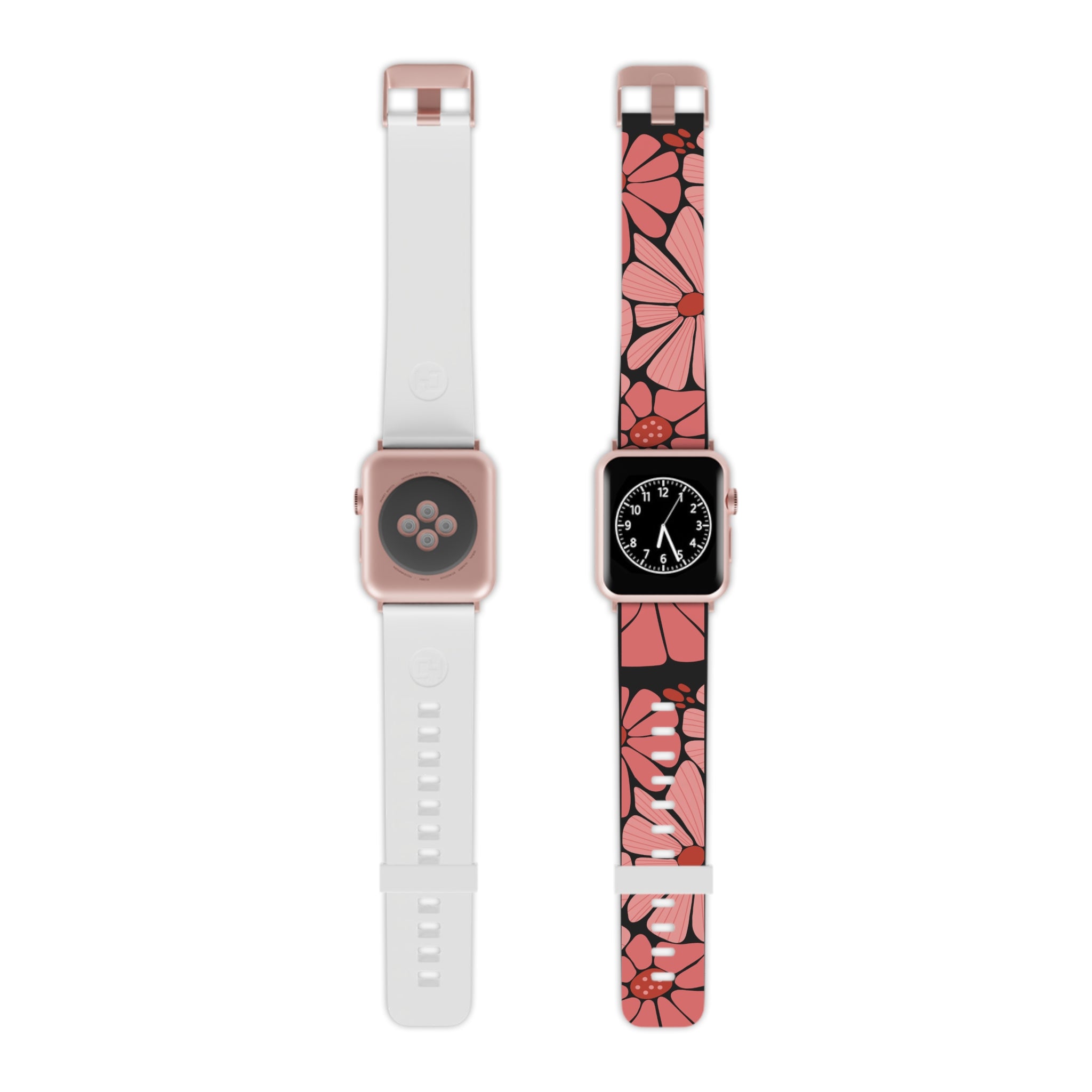 Pink Daisy Floral Apple Watch Band — Floral Pattern Replacement Strap