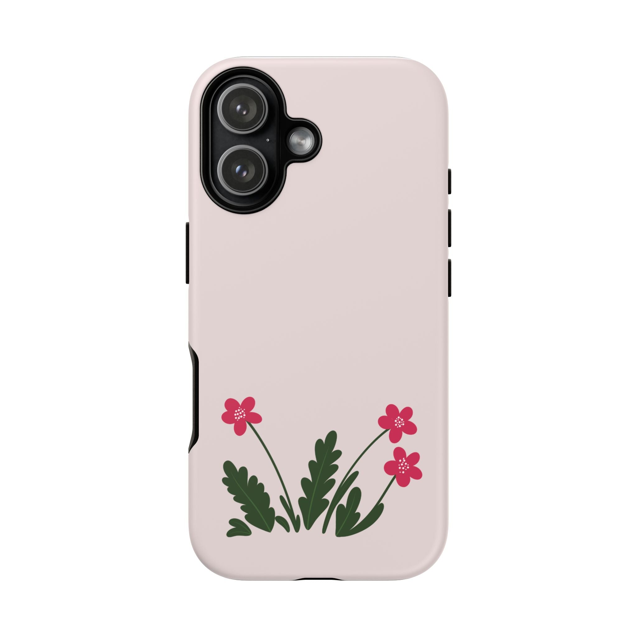 Floral Tough Case – Pink Wildflower Phone Case
