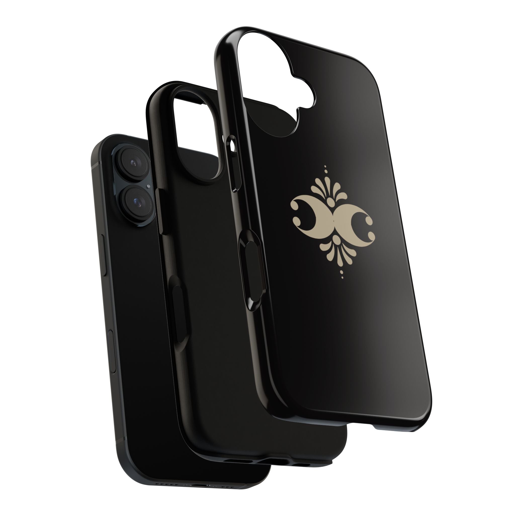 Tough Cases — Elegant Black Floral Phone Case (Slim Protective iPhone Cover)