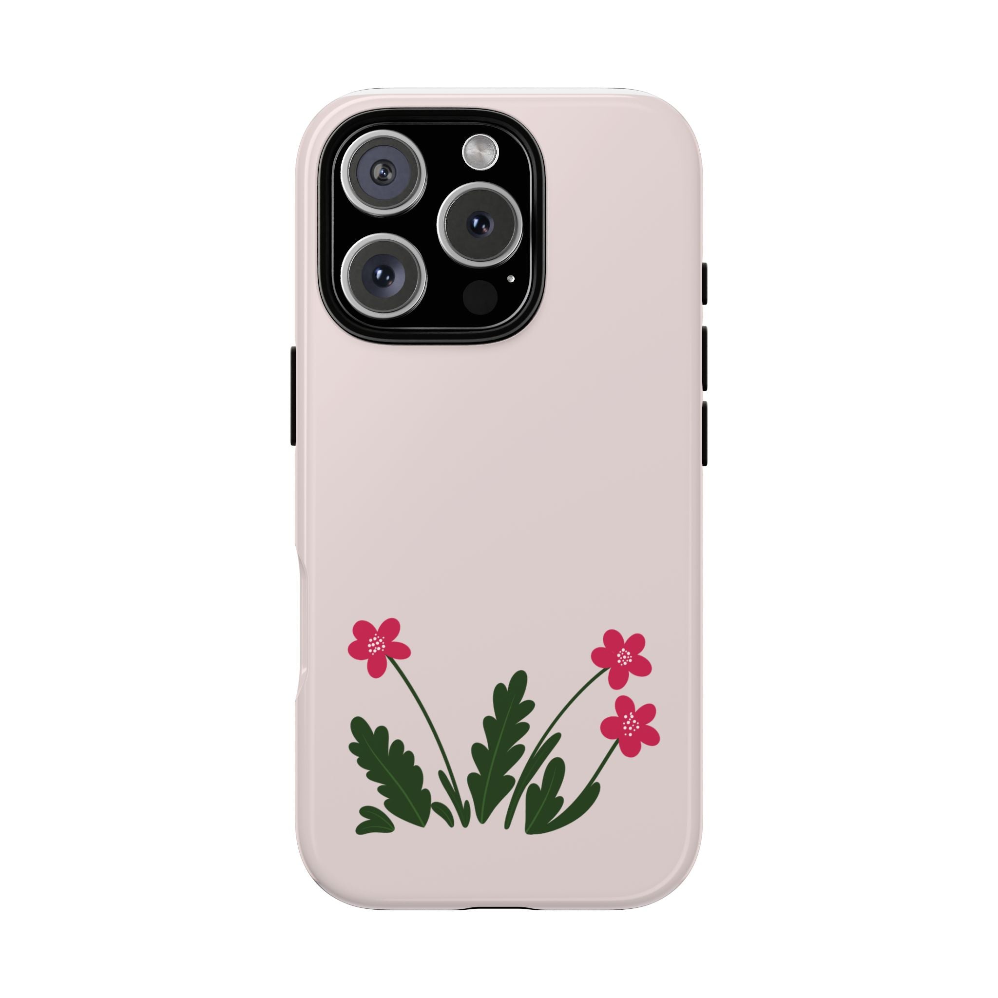 Floral Tough Case – Pink Wildflower Phone Case
