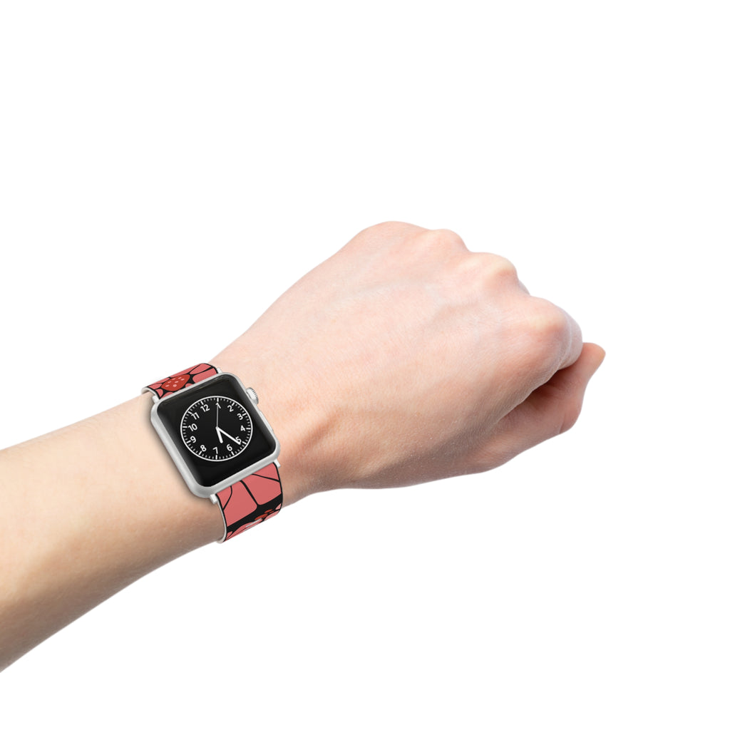 Pink Daisy Floral Apple Watch Band — Floral Pattern Replacement Strap