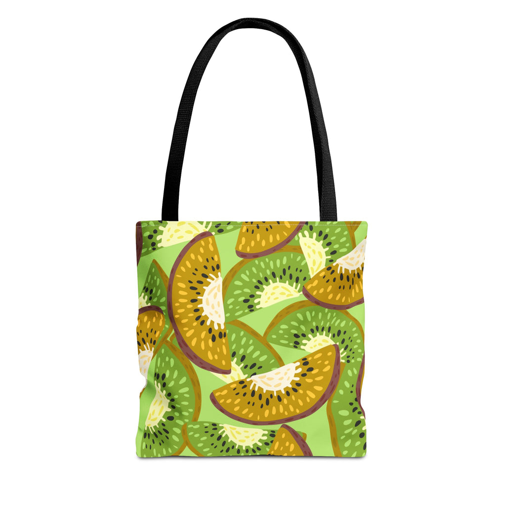 Kiwi Pattern Tote Bag – Vibrant Fruit Print AOP Reusable Shopper