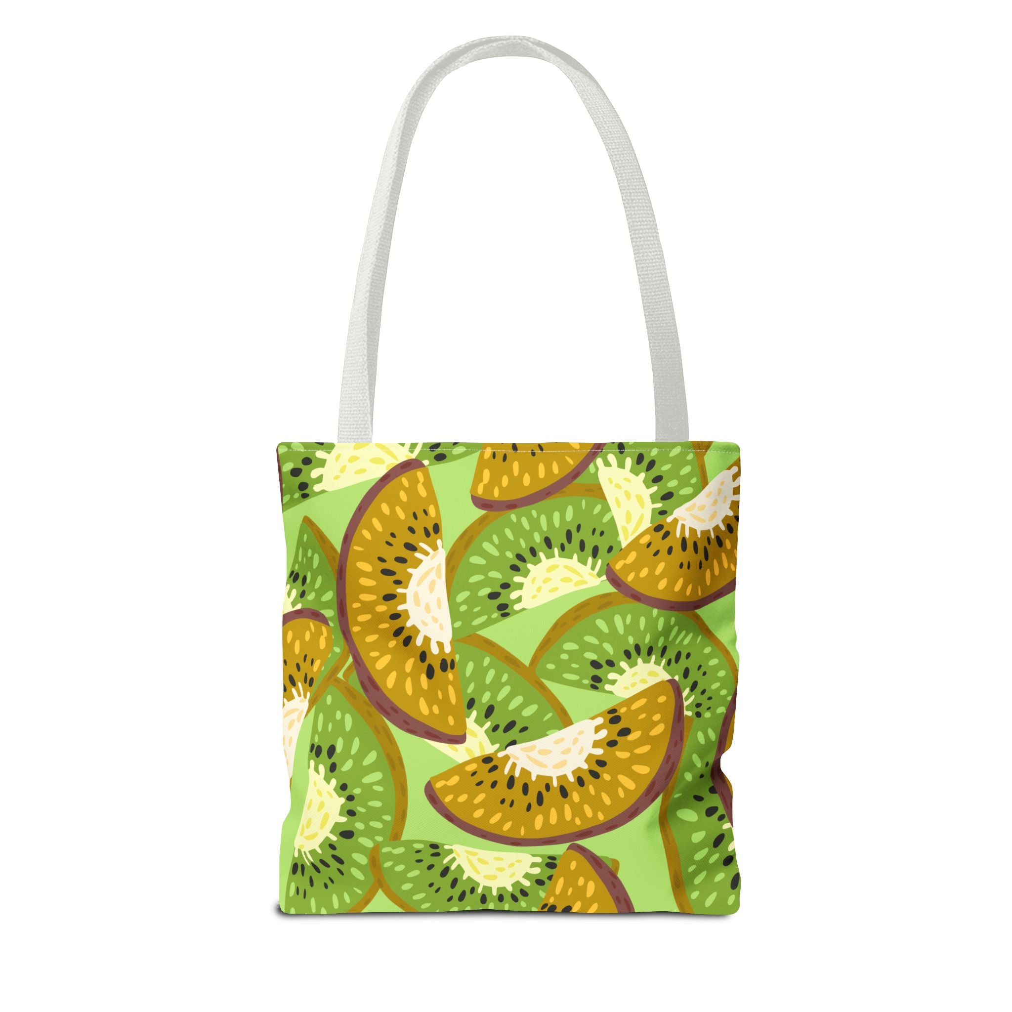 Kiwi Pattern Tote Bag – Vibrant Fruit Print AOP Reusable Shopper
