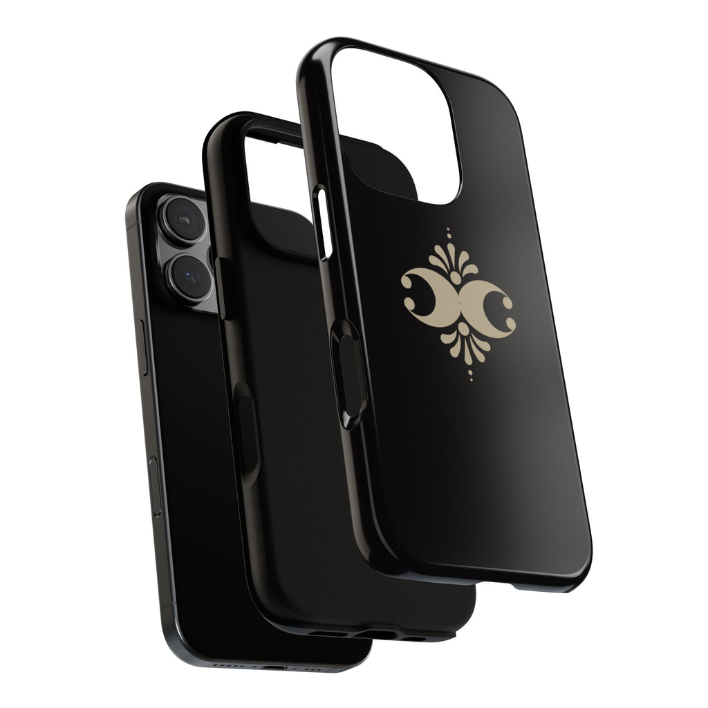 Tough Cases — Elegant Black Floral Phone Case (Slim Protective iPhone Cover)
