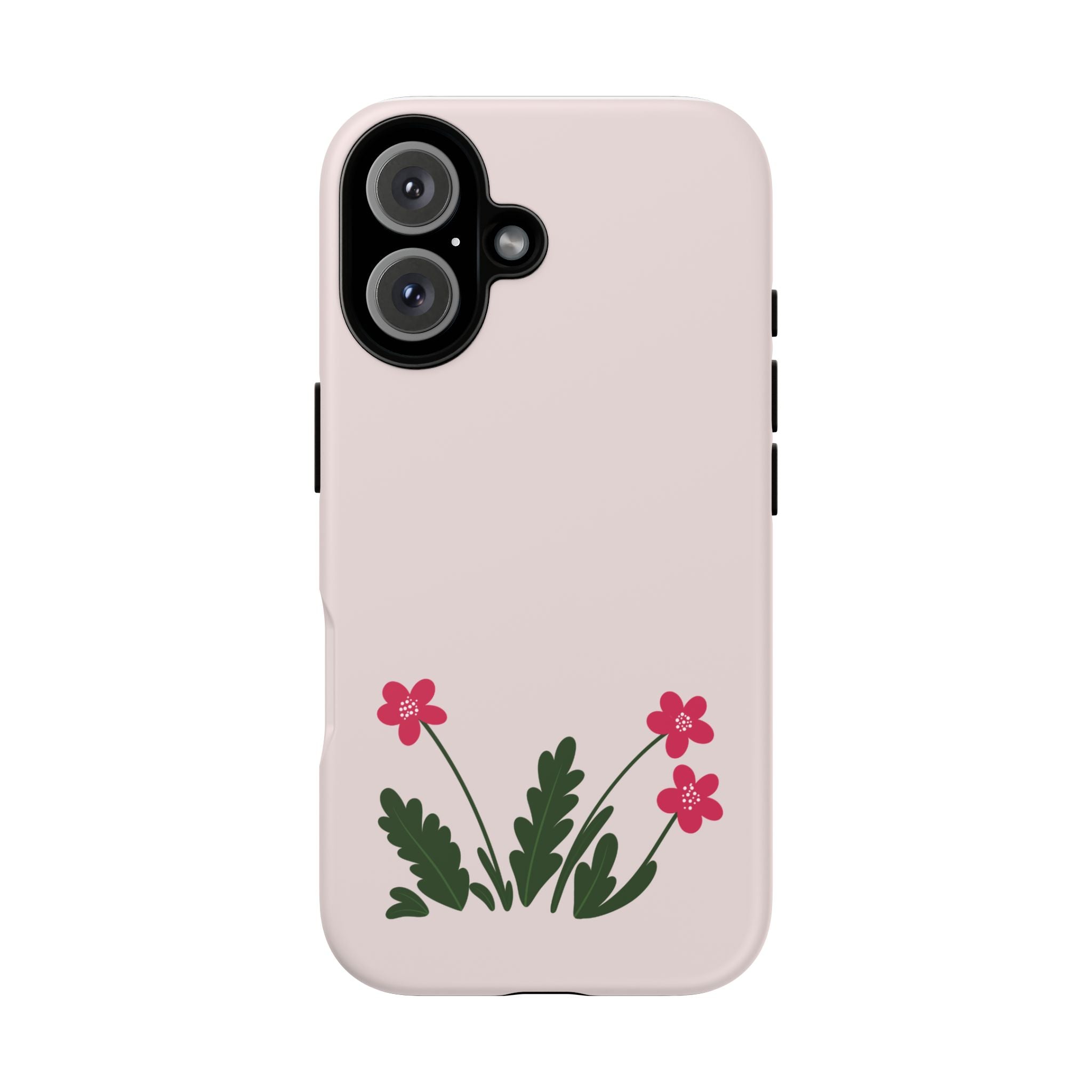 Floral Tough Case – Pink Wildflower Phone Case
