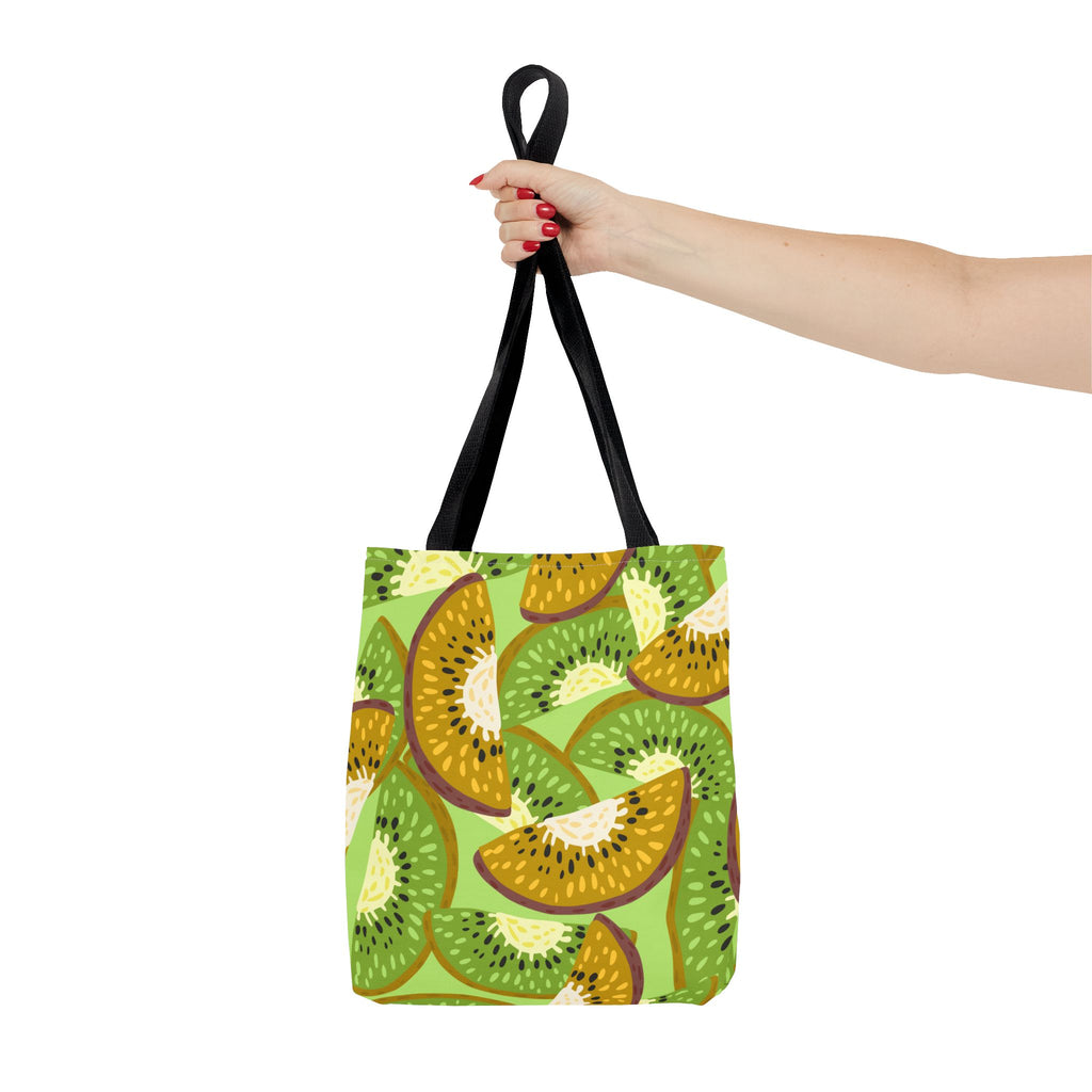 Kiwi Pattern Tote Bag – Vibrant Fruit Print AOP Reusable Shopper