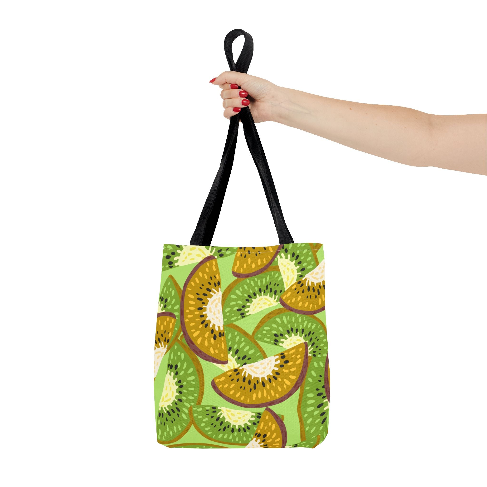 Kiwi Pattern Tote Bag – Vibrant Fruit Print AOP Reusable Shopper