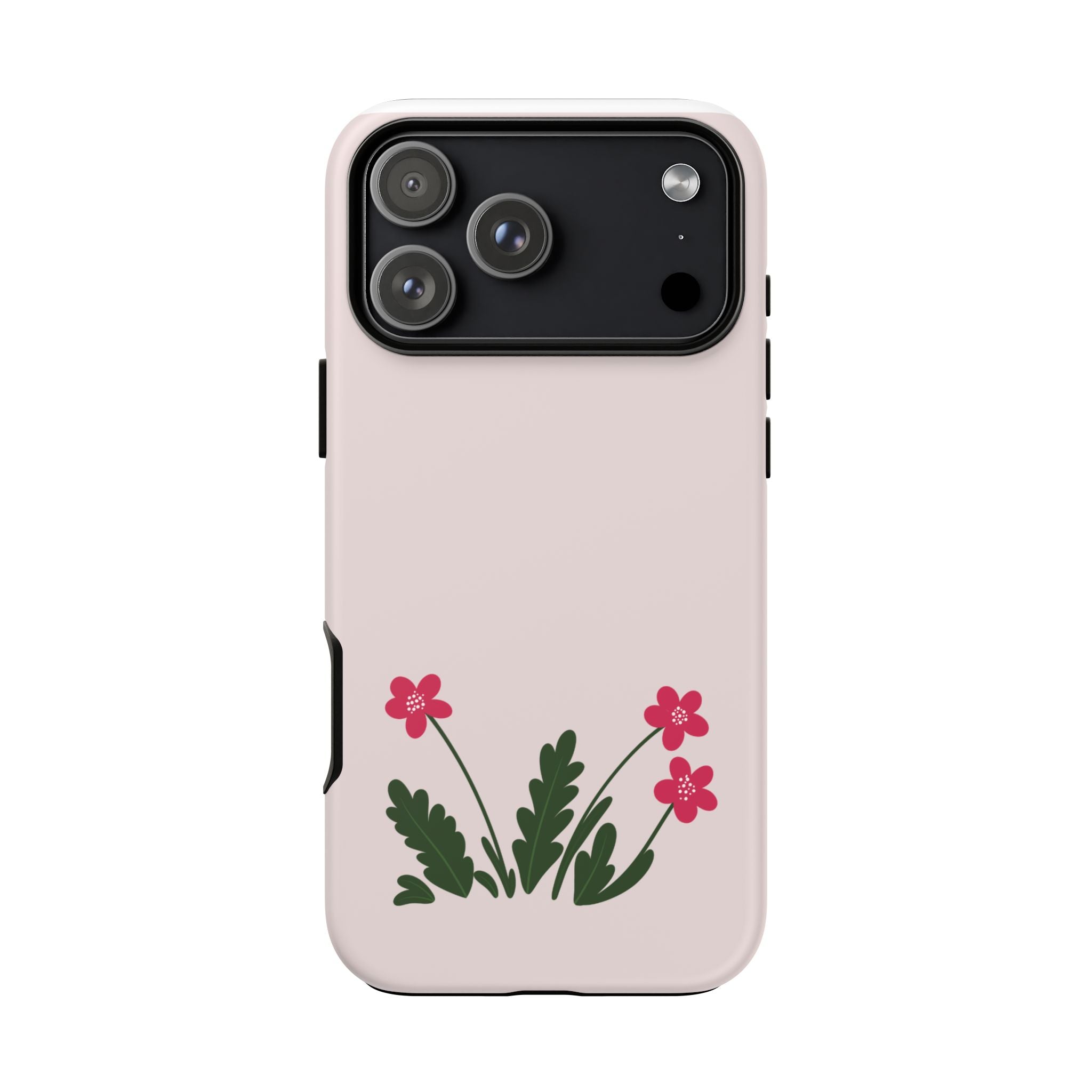 Floral Tough Case – Pink Wildflower Phone Case