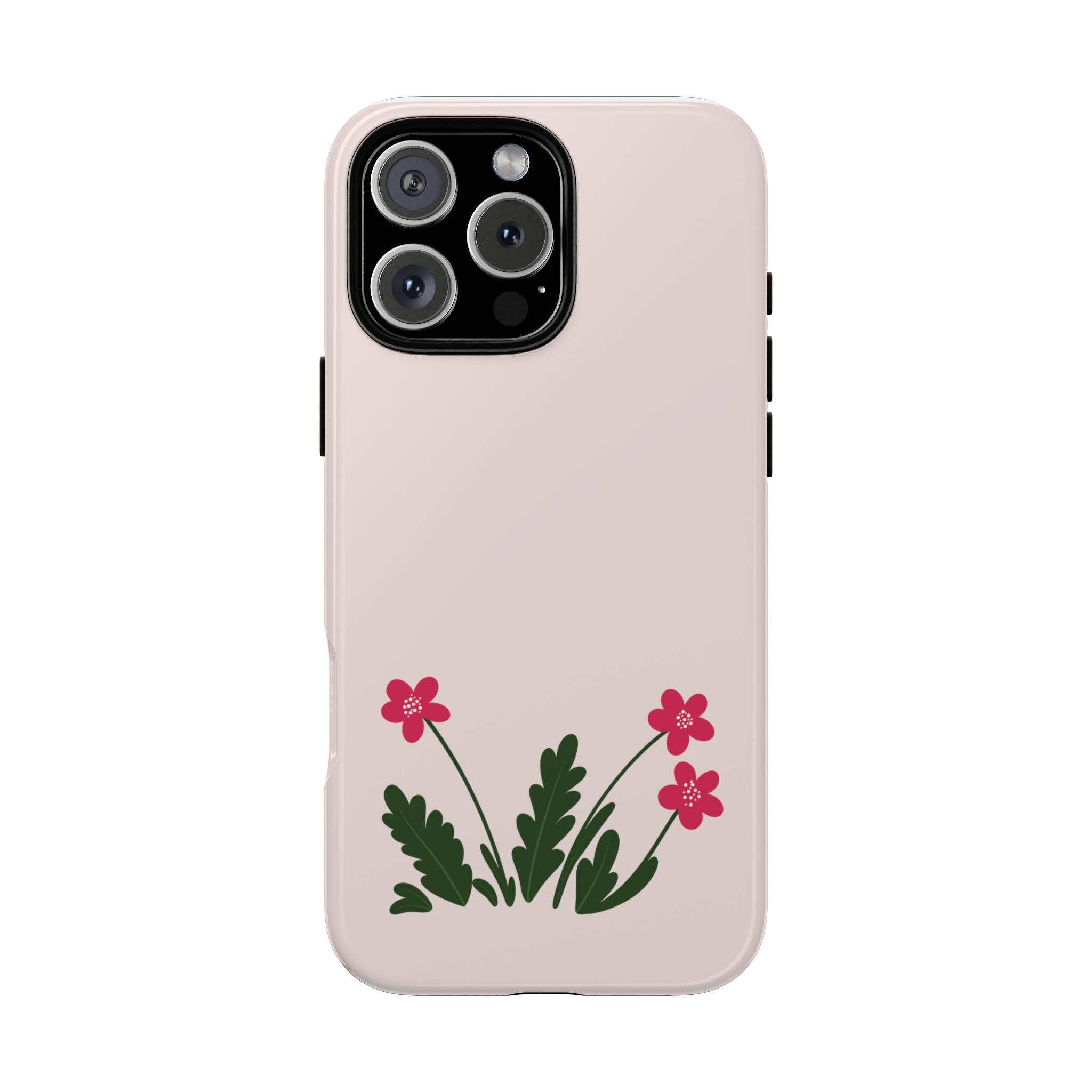 Floral Tough Case – Pink Wildflower Phone Case