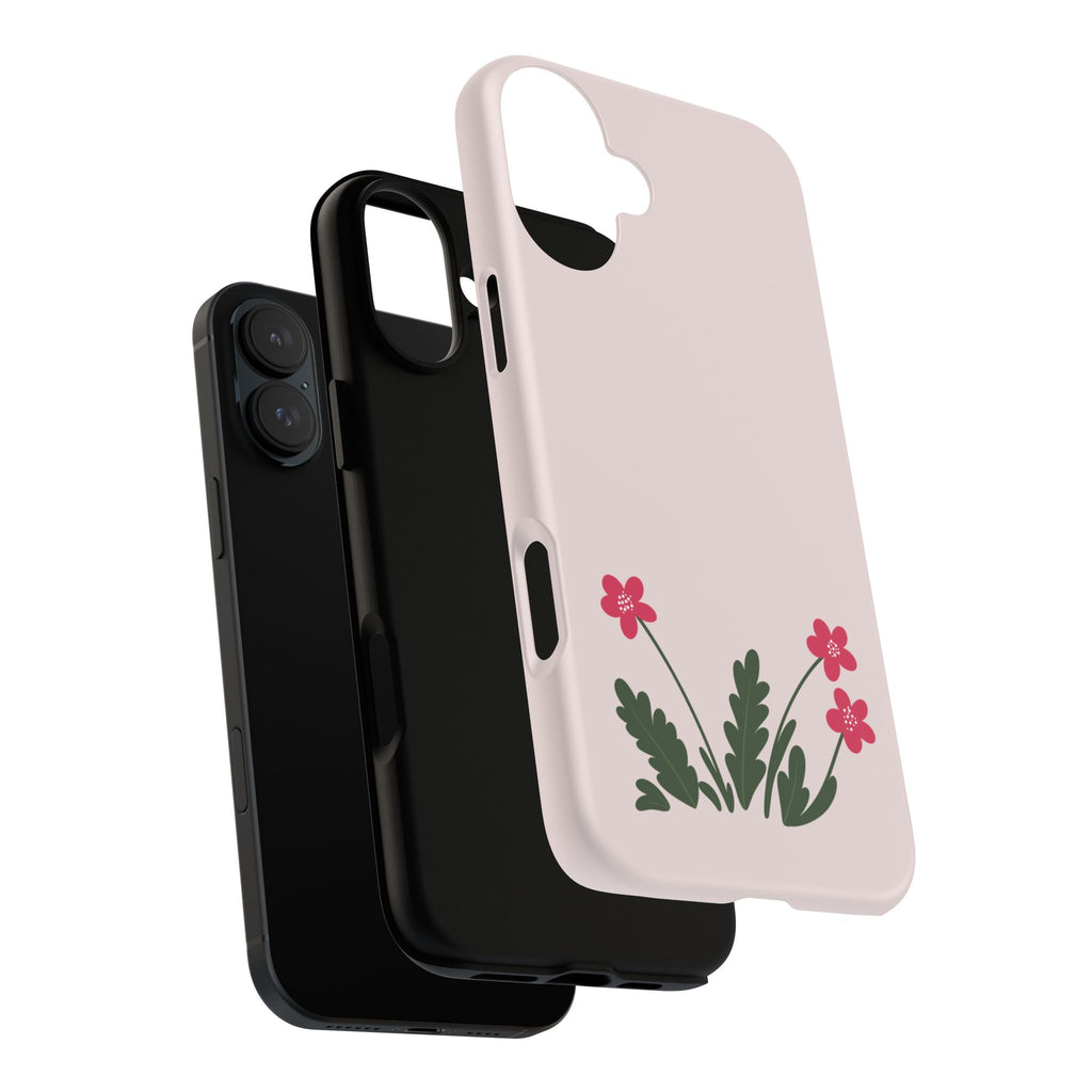 Floral Tough Case – Pink Wildflower Phone Case