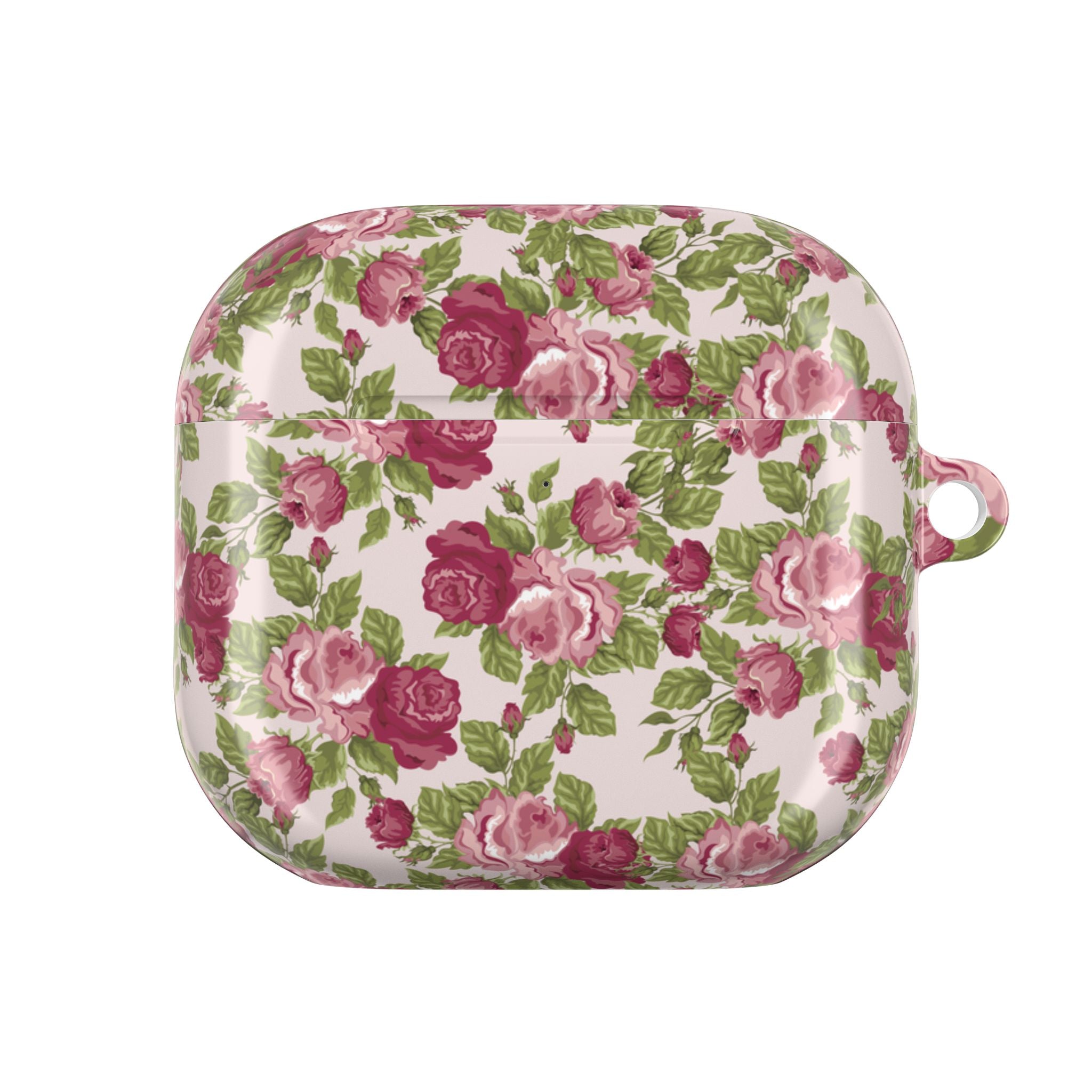 Floral Rose AirPod Case - Vintage Pink Petite Roses Protective Cover
