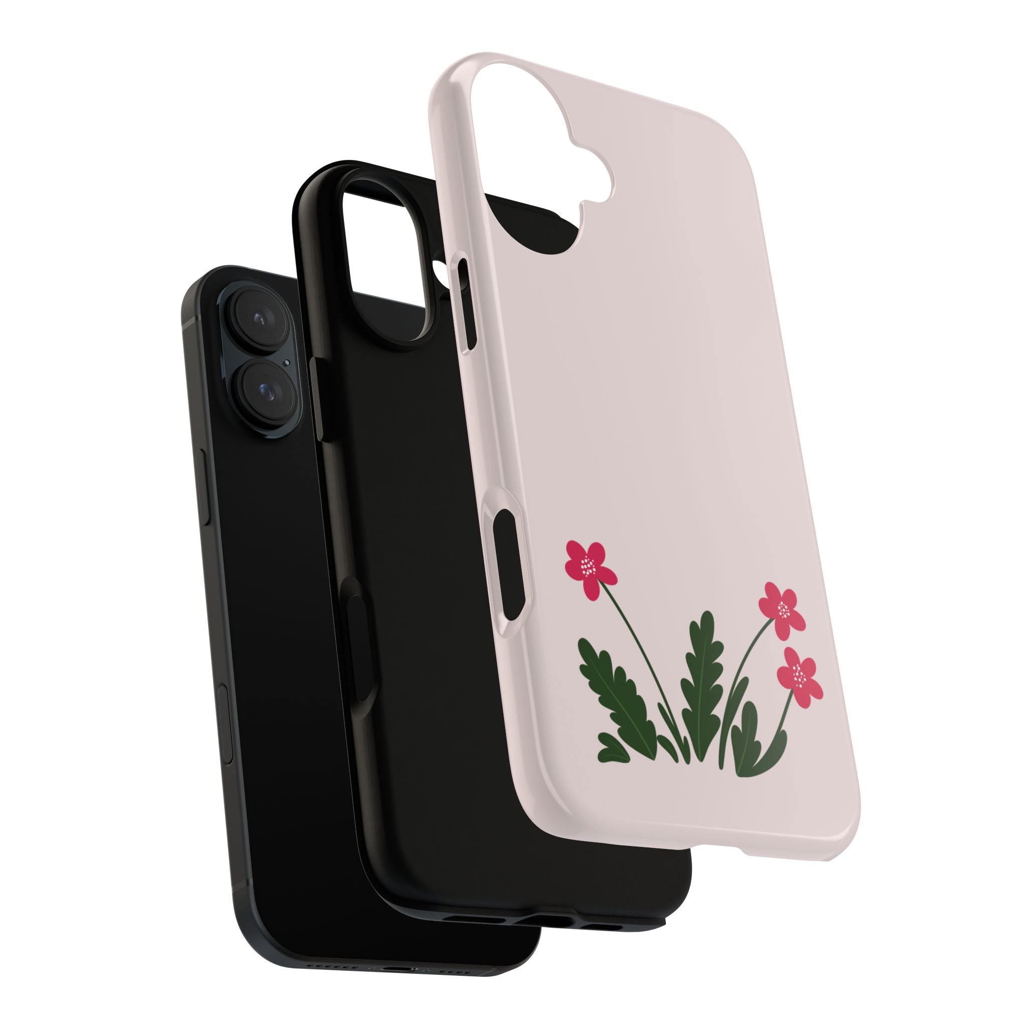 Floral Tough Case – Pink Wildflower Phone Case