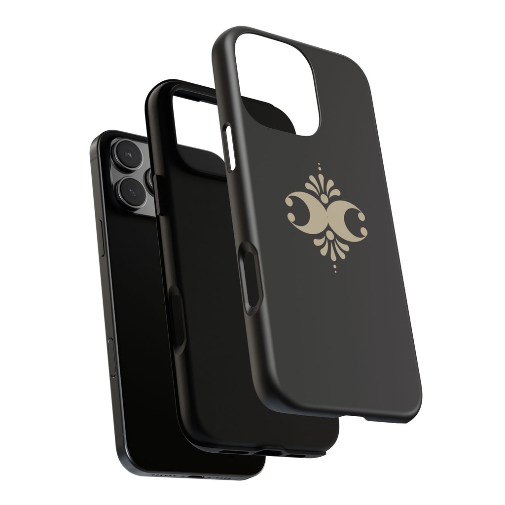 Tough Cases — Elegant Black Floral Phone Case (Slim Protective iPhone Cover)