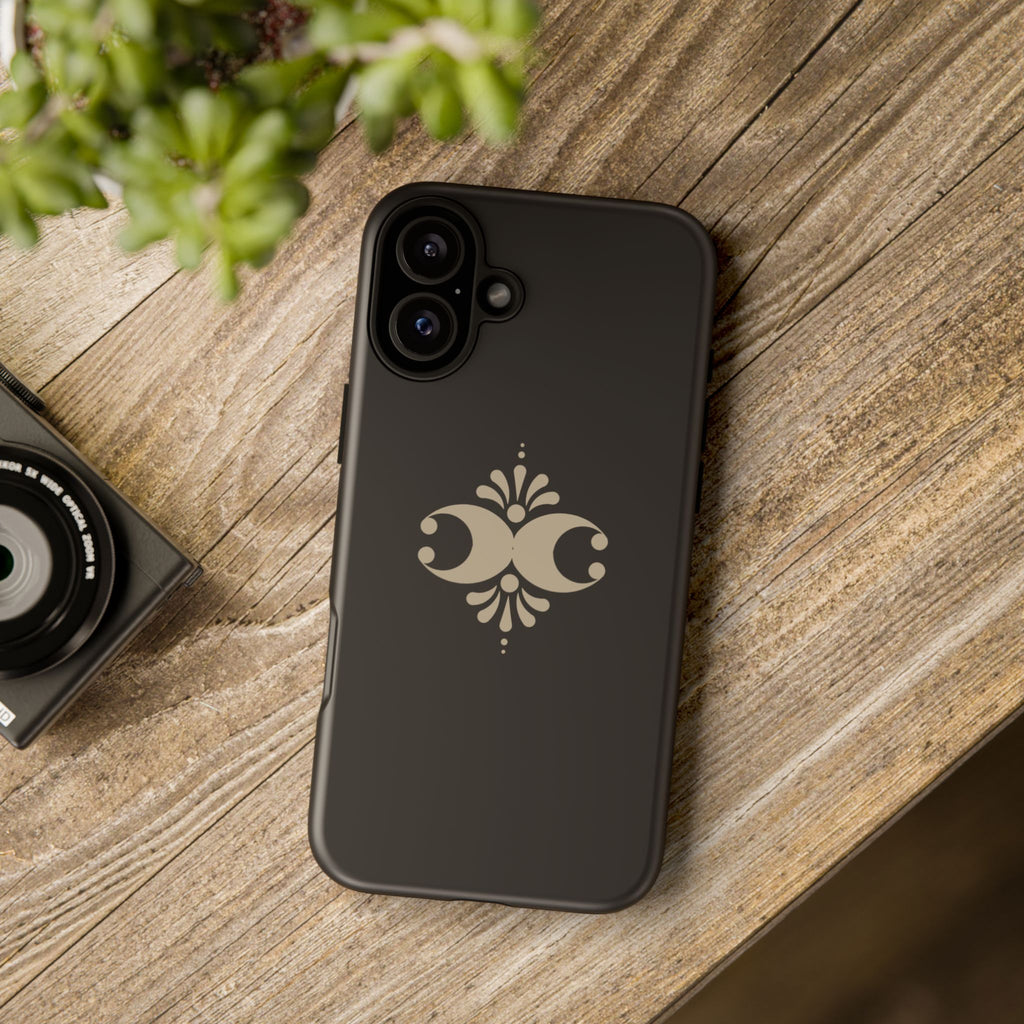 Tough Cases — Elegant Black Floral Phone Case (Slim Protective iPhone Cover)