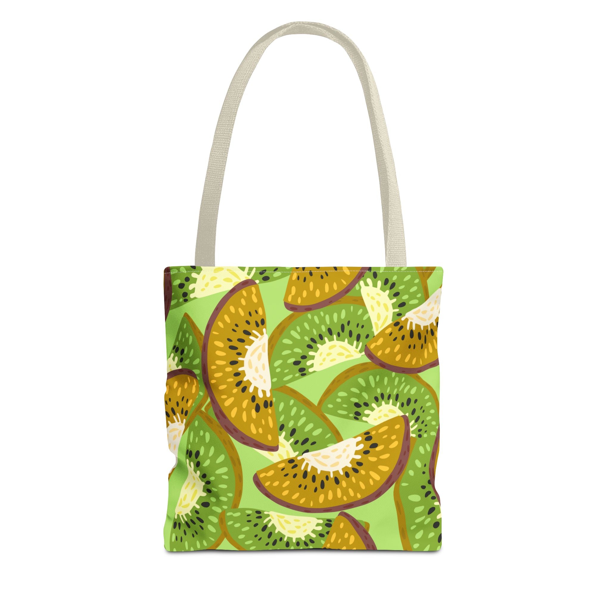 Kiwi Pattern Tote Bag – Vibrant Fruit Print AOP Reusable Shopper
